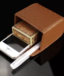 Leather Car Air Vent Organizer for Essential Accessories