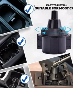 360° Swivel Car Storage Tray with Phone Slot