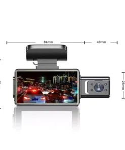 1080P HD Dash Cam with 360° Wide Angle, Night Vision, and G-Sensor