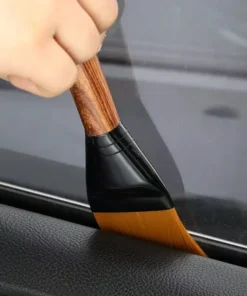 Cleaning Brush Wood Handle Tools Car Interior