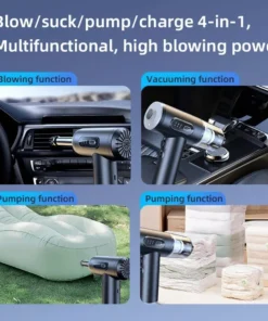 Wireless 3-in-1 Car Vacuum and Compressed Air Duster