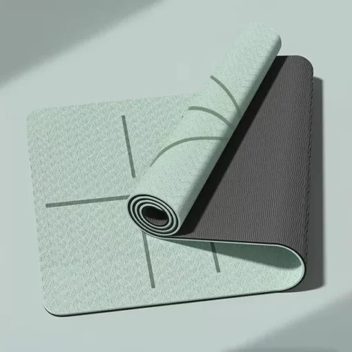 Eco-Friendly Non-Slip Yoga Mat with Carrying Strap – Ideal for Pilates and Fitness