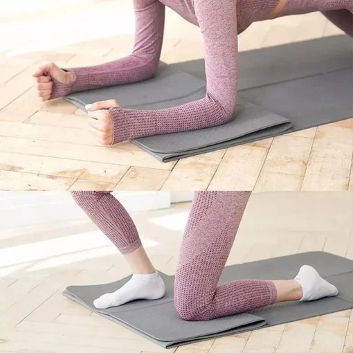 Eco-Friendly TPE Travel Yoga Mat: Foldable, Non-Slip, Lightweight - Image 6