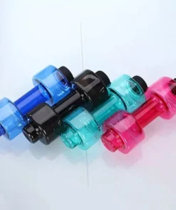 Multifunctional Dumbbell Shaped Water Bottle for Fitness Enthusiasts