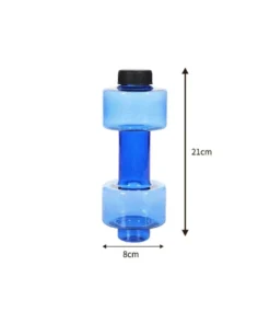 Multifunctional Dumbbell Shaped Water Bottle for Fitness Enthusiasts