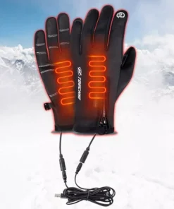 Touch Screen USB Heated Gloves for Winter Sports and Outdoor Activities