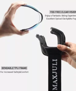 Multi-Purpose OTG Ski Goggles with Anti-Fog, UV Protection & Helmet Compatibility