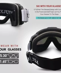 Multi-Purpose OTG Ski Goggles with Anti-Fog, UV Protection & Helmet Compatibility