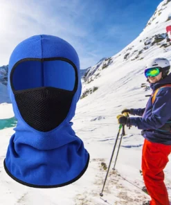Winter Velvet Warm Breathable Ski Hood with Visor – Unisex Outdoor Cold Weather Gear