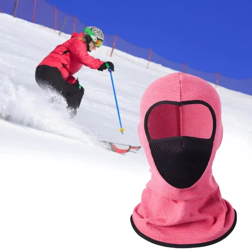 Winter Velvet Warm Breathable Ski Hood with Visor – Unisex Outdoor Cold Weather Gear
