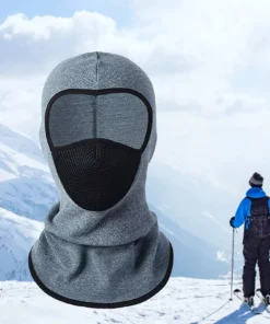Winter Velvet Warm Breathable Ski Hood with Visor – Unisex Outdoor Cold Weather Gear