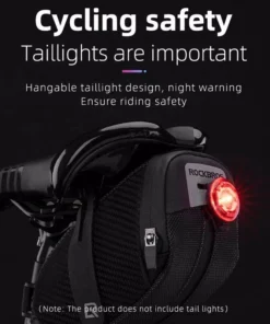 Waterproof Cycling Tail Bag with Reflective Strips and Expandable Capacity