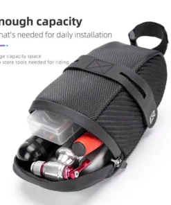 Waterproof Cycling Tail Bag with Reflective Strips and Expandable Capacity