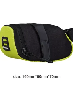 Compact High-Visibility Cycling Saddle Bag: Durable, Reflective, & Spacious