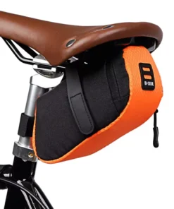 Compact High-Visibility Cycling Saddle Bag: Durable, Reflective, & Spacious