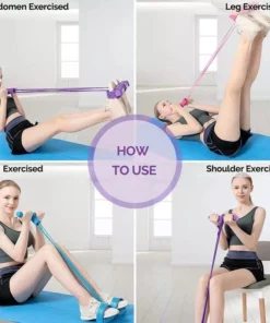 Multifunctional Pedal Resistance Band for Full-Body Toning