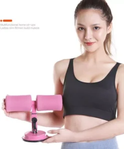 Double-Wheeled Sit Up Assistant: Abdominal Cruncher & Core Workout Device