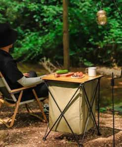 Compact 2-in-1 Outdoor Folding Table & Storage Box