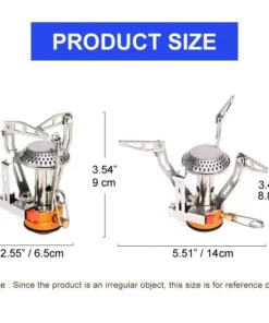 Portable Titanium Gas Stove for Outdoor Adventure – Lightweight, Durable, & Compact