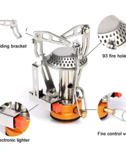 Portable Titanium Gas Stove for Outdoor Adventure – Lightweight, Durable, & Compact