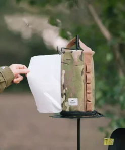Compact Camouflage Outdoor Tissue Box – Portable, Durable, and Versatile for Camping