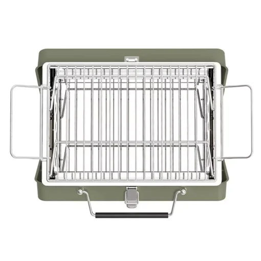 Compact Stainless Steel Folding Brazier Grill – Perfect for Camping and Outdoor BBQ