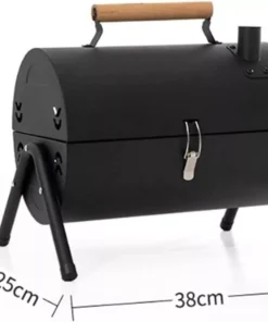 Portable Dual Cooking Area Charcoal Grill – Smoke-Free, Easy Carry BBQ for Outdoor Adventures