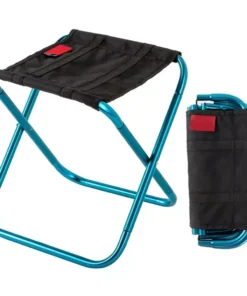 Compact Ultralight Aluminum Folding Outdoor Stool with Storage