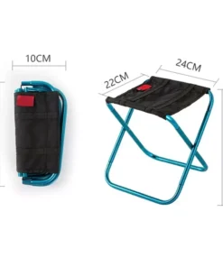 Compact Ultralight Aluminum Folding Outdoor Stool with Storage