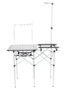 Ultimate Camp Kitchen Table with Adjustable Stove Platform