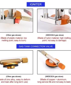 Compact Wind-Proof Camping Gas Burner for Outdoor Adventures