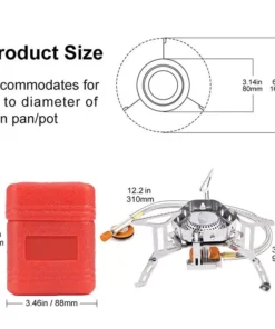 Compact Wind-Proof Camping Gas Burner for Outdoor Adventures