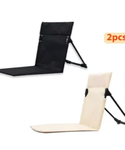 Compact Foldable Beach & Camping Chair with Cushioned Backrest