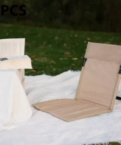 Compact Foldable Beach & Camping Chair with Cushioned Backrest
