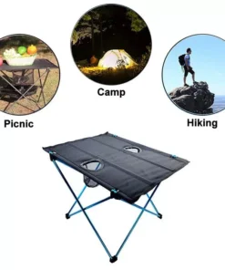 Ultra-Light Folding Outdoor Picnic Table Set with Aluminum Alloy Frame