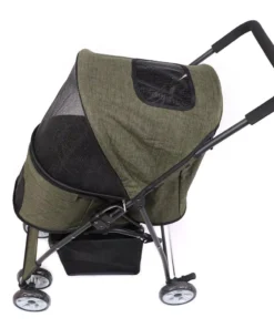 Lightweight Pet Stroller for Dogs & Cats with 360° Rotating Wheels