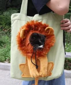 Compact Cotton Canvas Pet Carrier Suitable for Small Cats & Dogs
