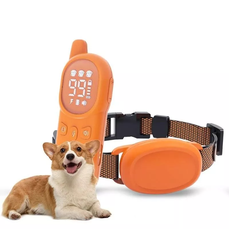 Rechargeable 800M Dog Training Collar with Sound, Vibration & Shock Features