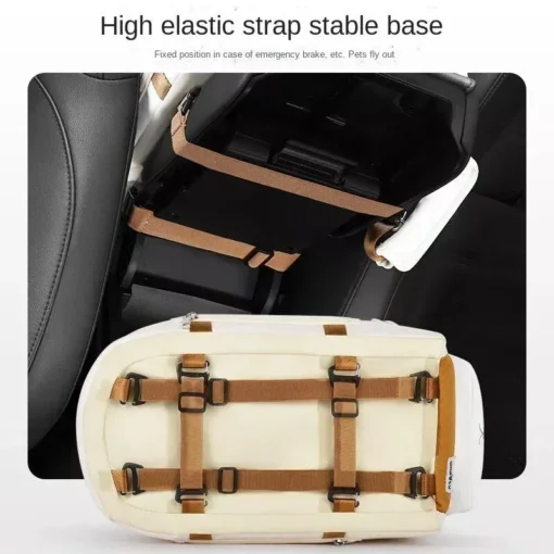 Compact Safety Car Seat for Small Dogs & Cats – Portable & Washable Travel Pet Carrier