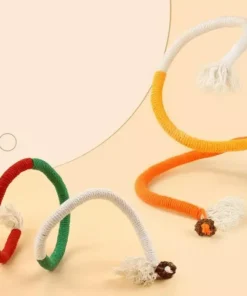 Interactive Cotton Rope Cat Teaser Toy Durable & Catnip-Scented