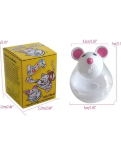 Interactive Mouse Tumbler Cat Feeder Toy