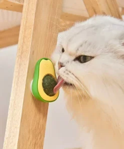 Avocado Catnip Lickable Toy Ball: Healthy & Interactive Treat for Cats