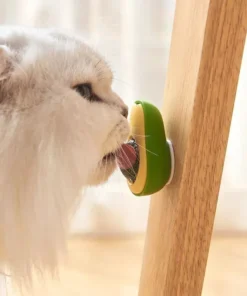 Avocado Catnip Lickable Toy Ball: Healthy & Interactive Treat for Cats