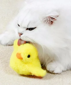 Interactive Electric Duck Toy for Cats: Flapping, Rechargeable, Bite-Resistant
