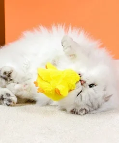 Interactive Electric Duck Toy for Cats: Flapping, Rechargeable, Bite-Resistant