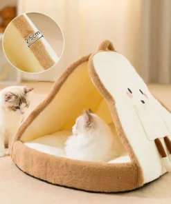 Winter Plush Cat Tent