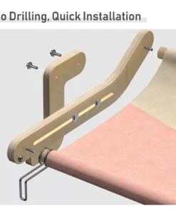 Adjustable Cat Window Hammock Perch