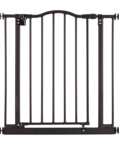 Elegant Matte Bronze Arch Pressure Mount Pet Gate