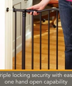 Elegant Matte Bronze Arch Pressure Mount Pet Gate