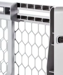 Adjustable Easy-Fit Plastic Pet Gate, 28-42″ Expandable – Ideal for Dogs and Cats